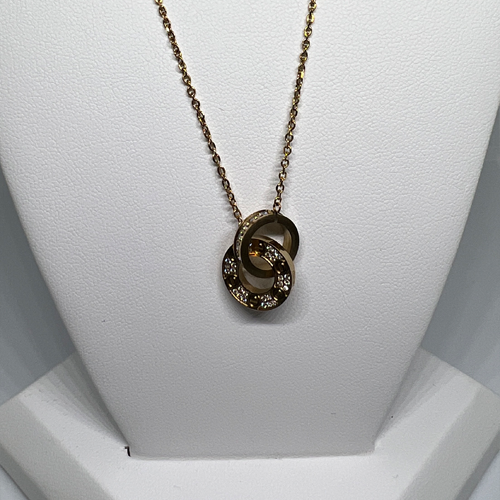 Love Necklace Rose Gold Rings With Replica Diamonds